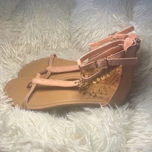 Pink Strappy Sandals